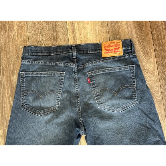 Levi's 559 Jeans Men's 36X30 Dark Wash Blue Relaxed Straight Fit Denim 5 Pocket - Picture 6 of 9